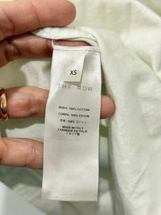 The Row 100% Cotton Short Sleeve Crew Neck T-Shirt Off-White Women's Size XS