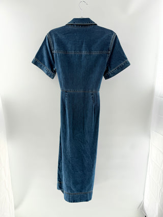 Veronica Beard Dark Washed Denim Dress, 6