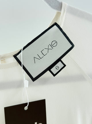 Alexis ruffle sleeve silky top, S