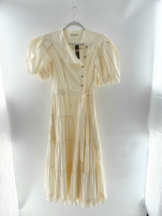 Ulla Johnson 100% cotton ruffle dress maxi, 4