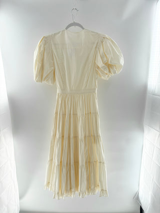 Ulla Johnson 100% cotton ruffle dress maxi, 4