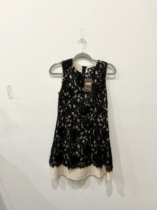 Do + Be sleeveless A line lace dress mini, M