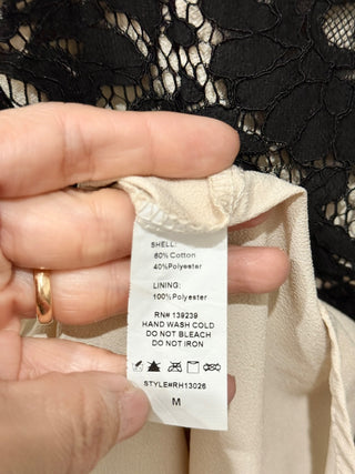 Do + Be sleeveless A line lace dress mini, M