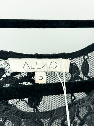 Alexis crop lace top, S