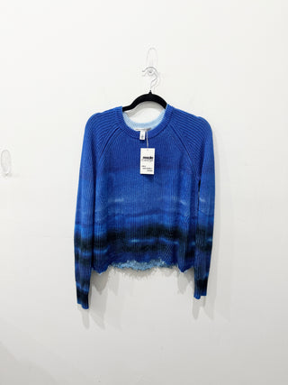 Cotton by Autumn Cashmere ribbed raw hem sweater, M