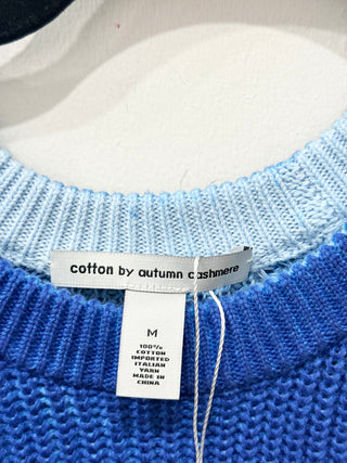 Cotton by Autumn Cashmere ribbed raw hem sweater, M