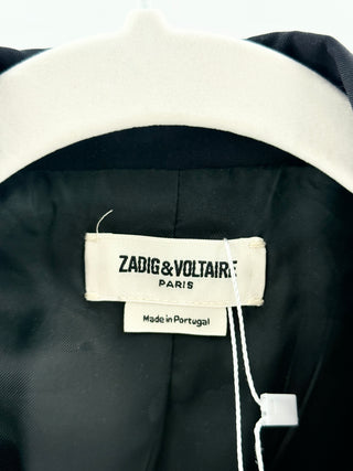Zadig & Voltaire blazer with bolt rhinestone embellishment, S