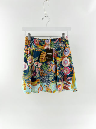 Johnny Was tennis pickleball skirt skort with floral print, XS