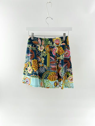 Johnny Was tennis pickleball skirt skort with floral print, XS