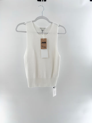 Eaves sleeveless knit top, M