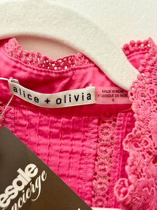 Alice & Olivia eyelet mini dress, 6