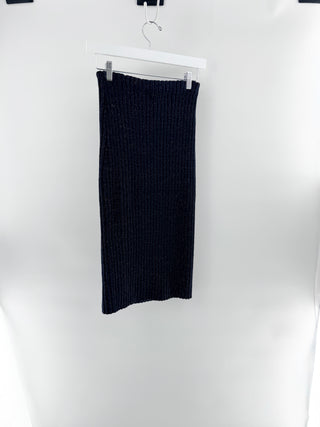 Rag & Bone knit lurex tread midi skirt, XS
