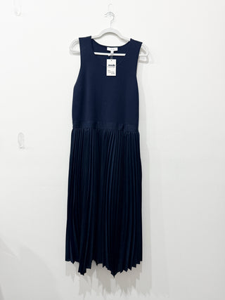Reiss sleeveless knit pleated midi dress, XL