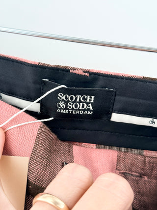Scotch and Soda check linen pants, XS