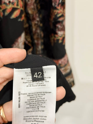 Etro silk pattern kimono blazer jacket, 42 IT / US 6