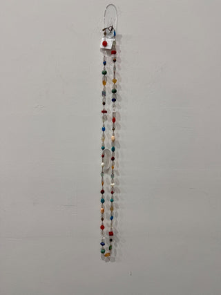 Margo Morrison Carnival Multi-Stone Long Necklace with Toogle Clasp