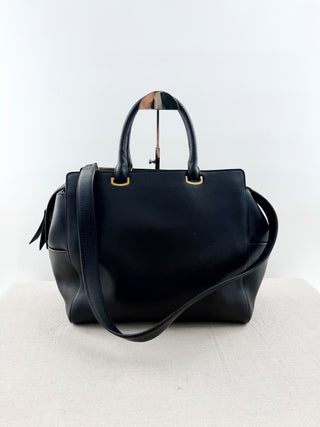 Roberto Cavalli large leather bag with gold studs