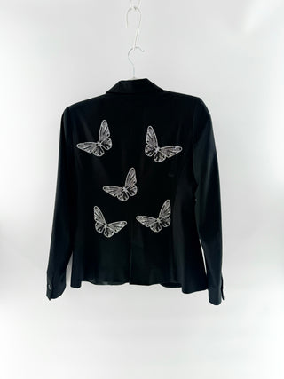 Hipchik couture blazer with rhinestone butterfly embellishments, 6