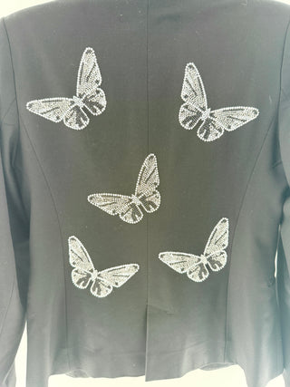 Hipchik couture blazer with rhinestone butterfly embellishments, 6