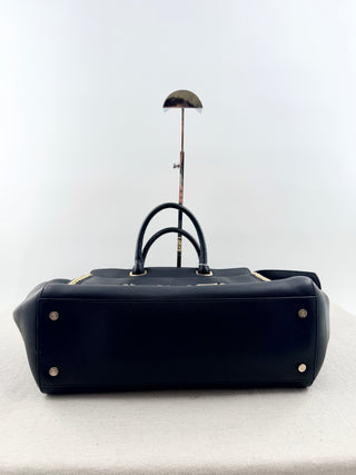 Roberto Cavalli large leather bag with gold studs