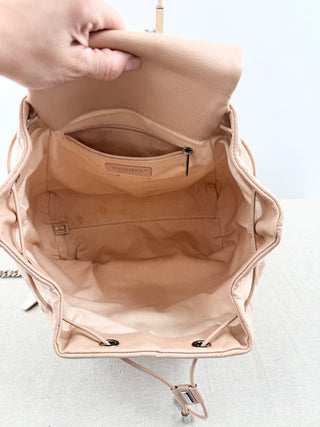 Chanel braided with style backpack in calfskin quilted leather