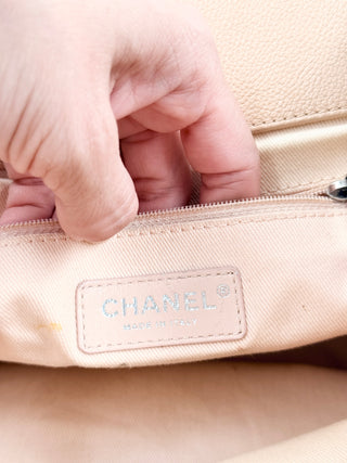 Chanel braided with style backpack in calfskin quilted leather