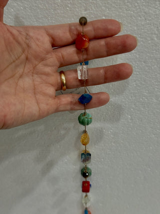 Margo Morrison Carnival Multi-Stone Long Necklace with Toogle Clasp