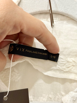 Vix matching set blouse and short textured print, top L / bottom 6