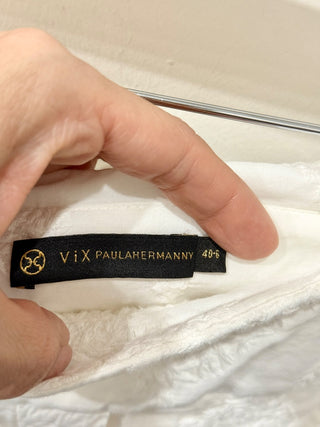 Vix matching set blouse and short textured print, top L / bottom 6