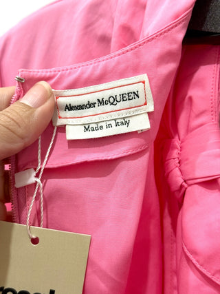 Alexander McQueen draped asymmetrical midi dress, 40 IT / US 4