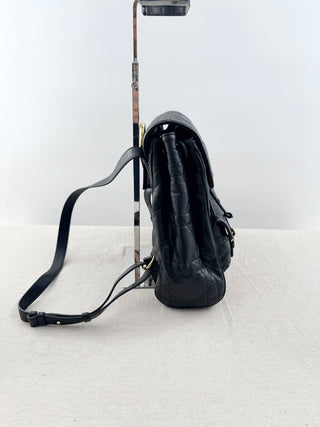 Dior caro macrocannage lambskin medium backpack