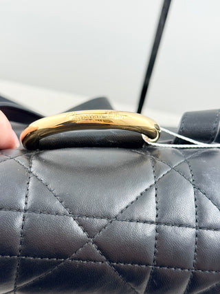 Dior caro macrocannage lambskin medium backpack