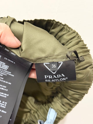 Prada nylon loden shorts, IT 36 / 0 US