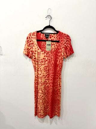Just Cavalli animal print bodycon mini dress, 44 IT / US 6