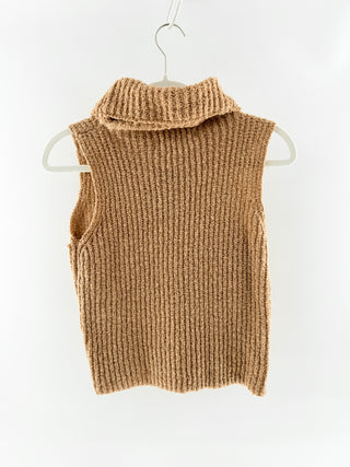Mango Chunky knit set with sleeveless cowl neck top, s / s