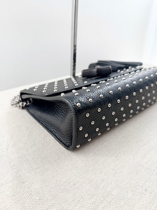 Gucci miss bamboo studded leather medium bag, medium