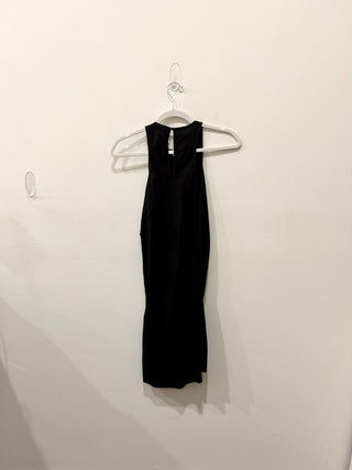 A.L.C. Rue Sleeveless Racerback Ruched Mini Tank Dress Black Women's Size 2