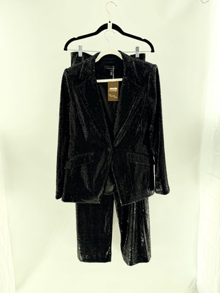 White house black market Sequin two piece suit with tailored blazer & matching pants, 10 / 10