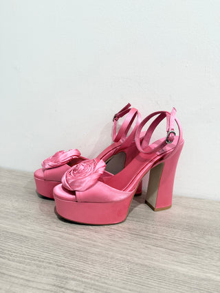 jeffrey campbell platform satin sandals, 8