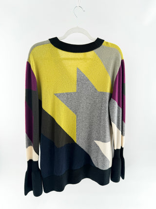 Akris Punto multicolor wool cashmere v neck sweater, 6