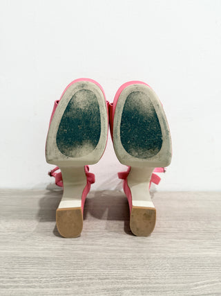 jeffrey campbell platform satin sandals, 8