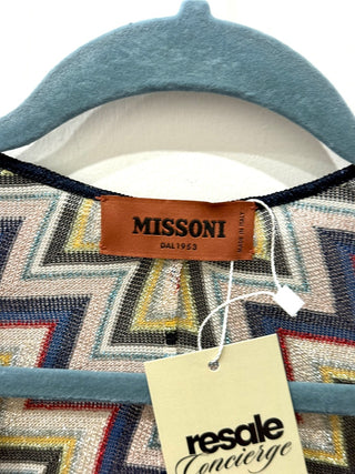 Missoni metallic long dress with slip dress, 42 IT / US 6