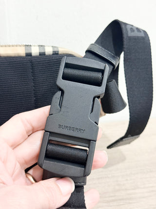 Burberry vintage check bum belt bag nylon