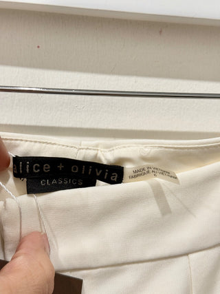 Alice & Olivia straight pants with front slit, 6