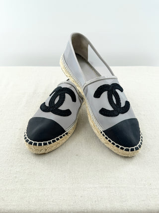 Chanel mesh cap toe CC espadrilles, 42