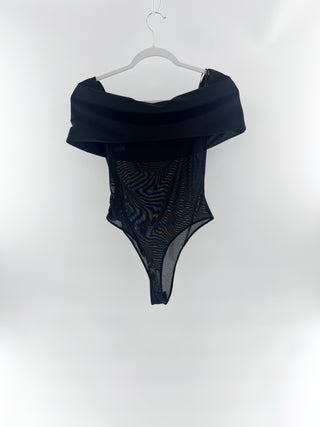 Ser.O.Ya. mesh off shoulder bodysuit, S