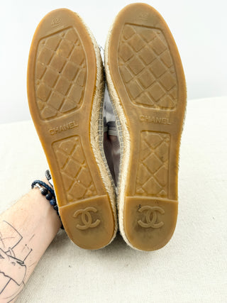Chanel mesh cap toe CC espadrilles, 42