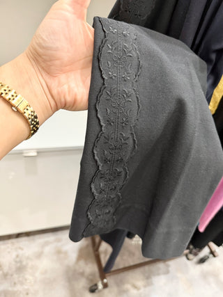 Derek Lam crop pants with side lace embroidery, 6