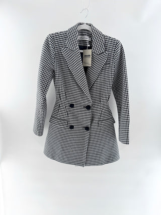 Self Portrait mini blazer dress with back cutout, US 0