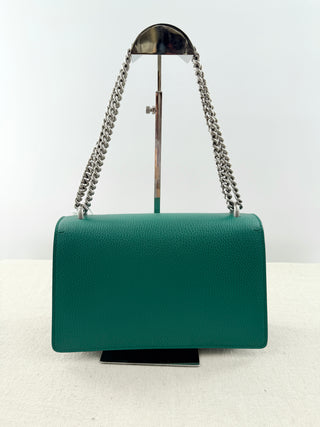 Gucci dionysus leather medium bag with emerald